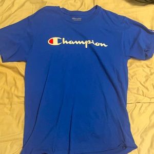 Champion blue short sleeve shirt